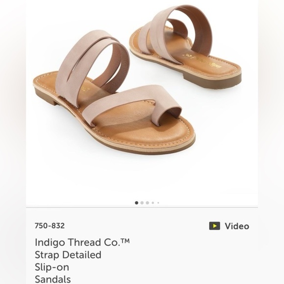 Indigo thread Co shoes summer sandals light blush pink 8 - Picture 3 of 3